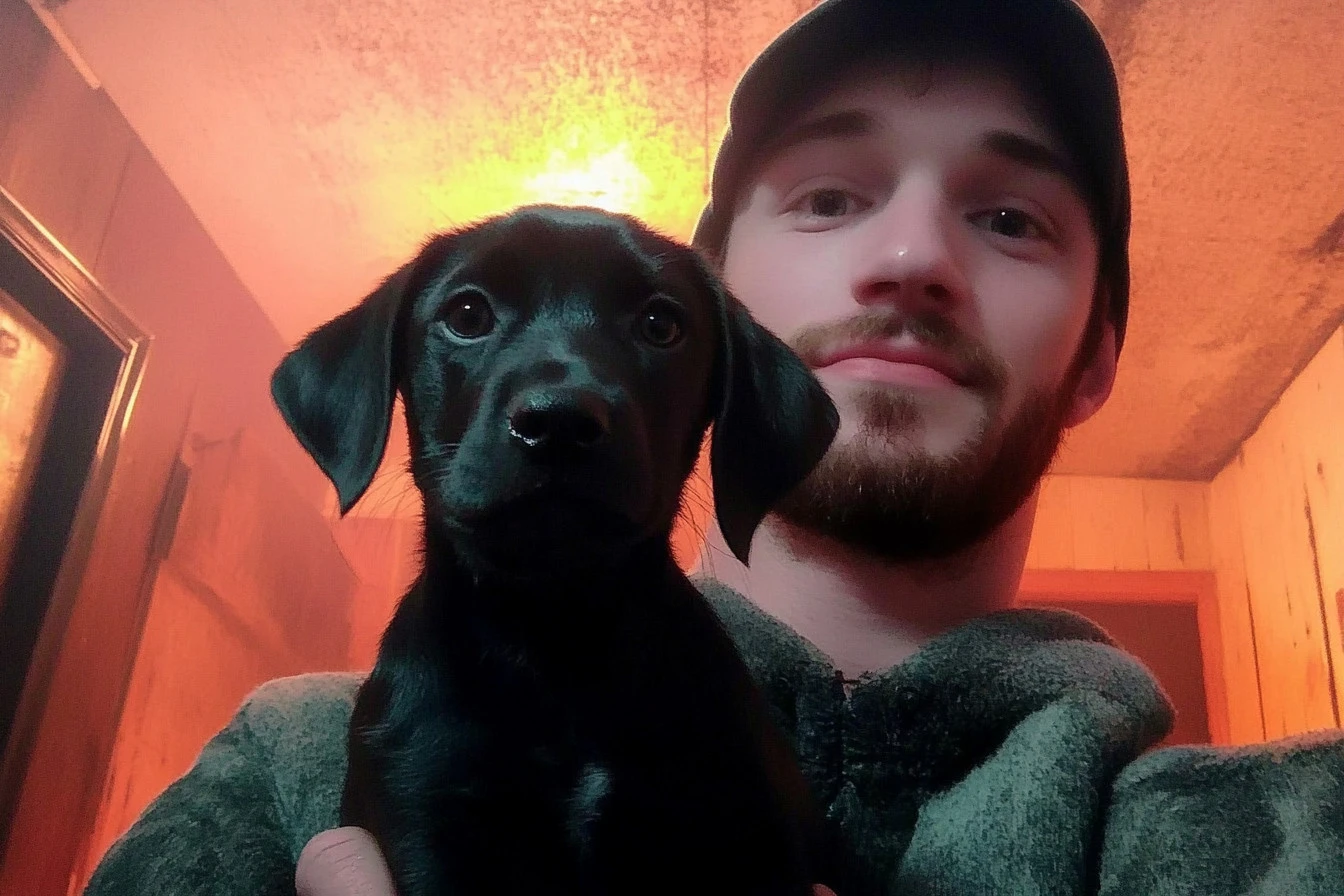 Deaf Man and His Deaf Puppy