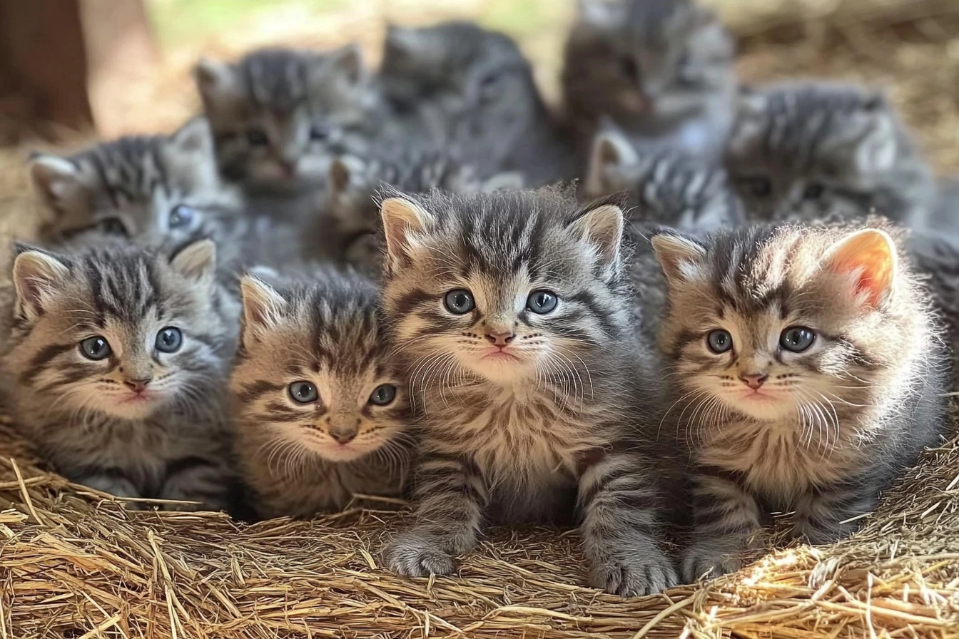 Orphaned "Kittens" on the Farm