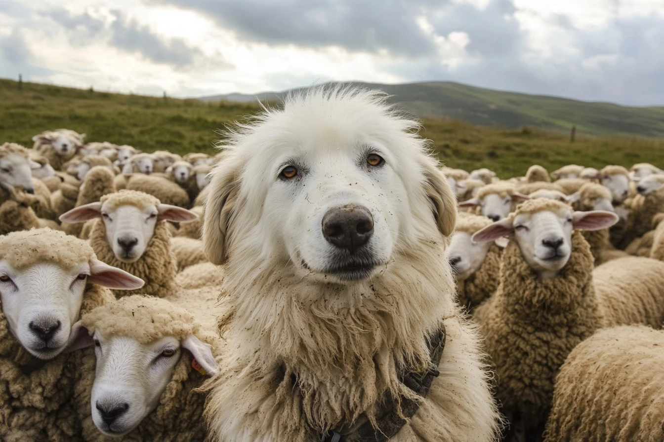 Heroic Dog Defends Sheep from Coyotes