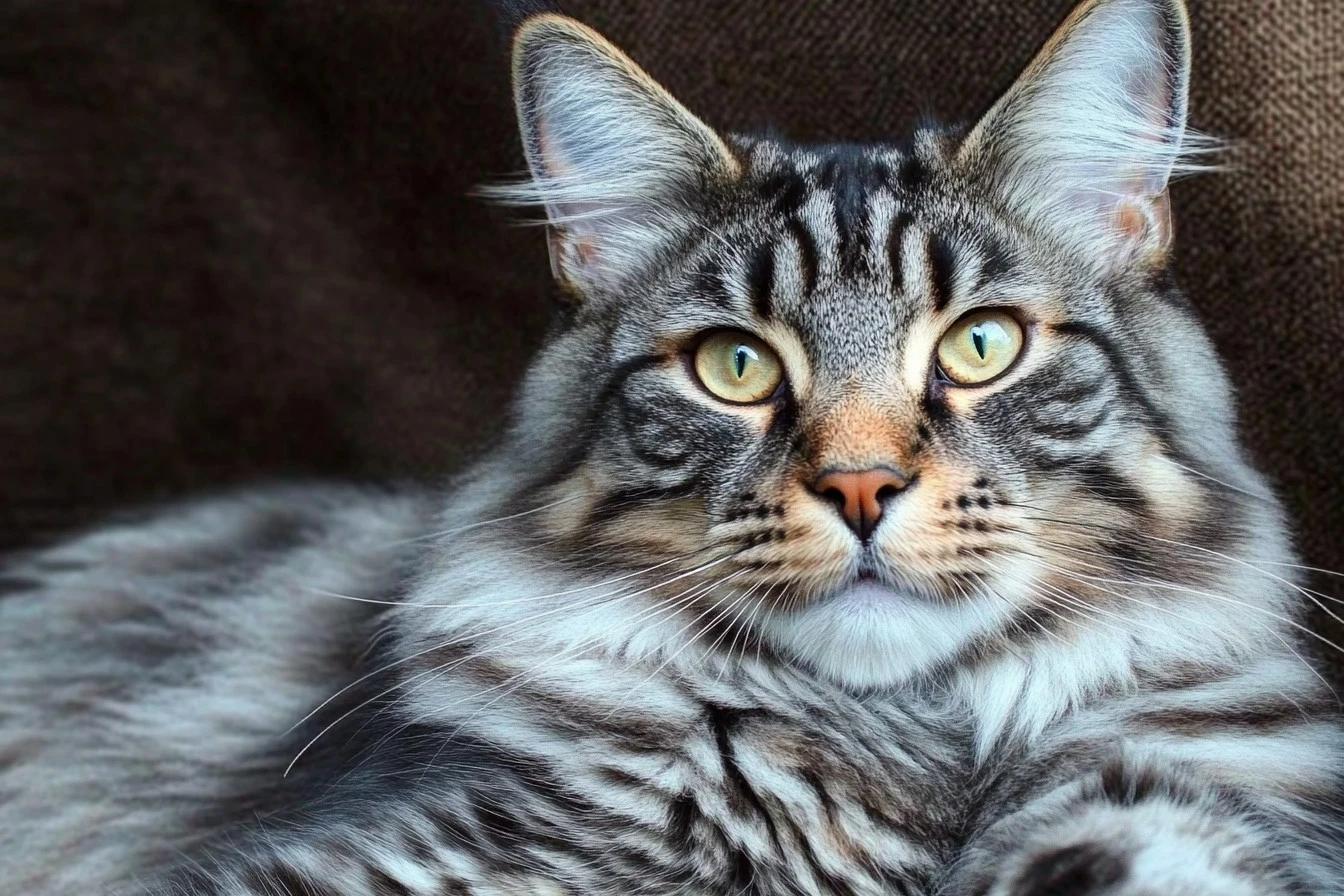 orange maine coon cat​