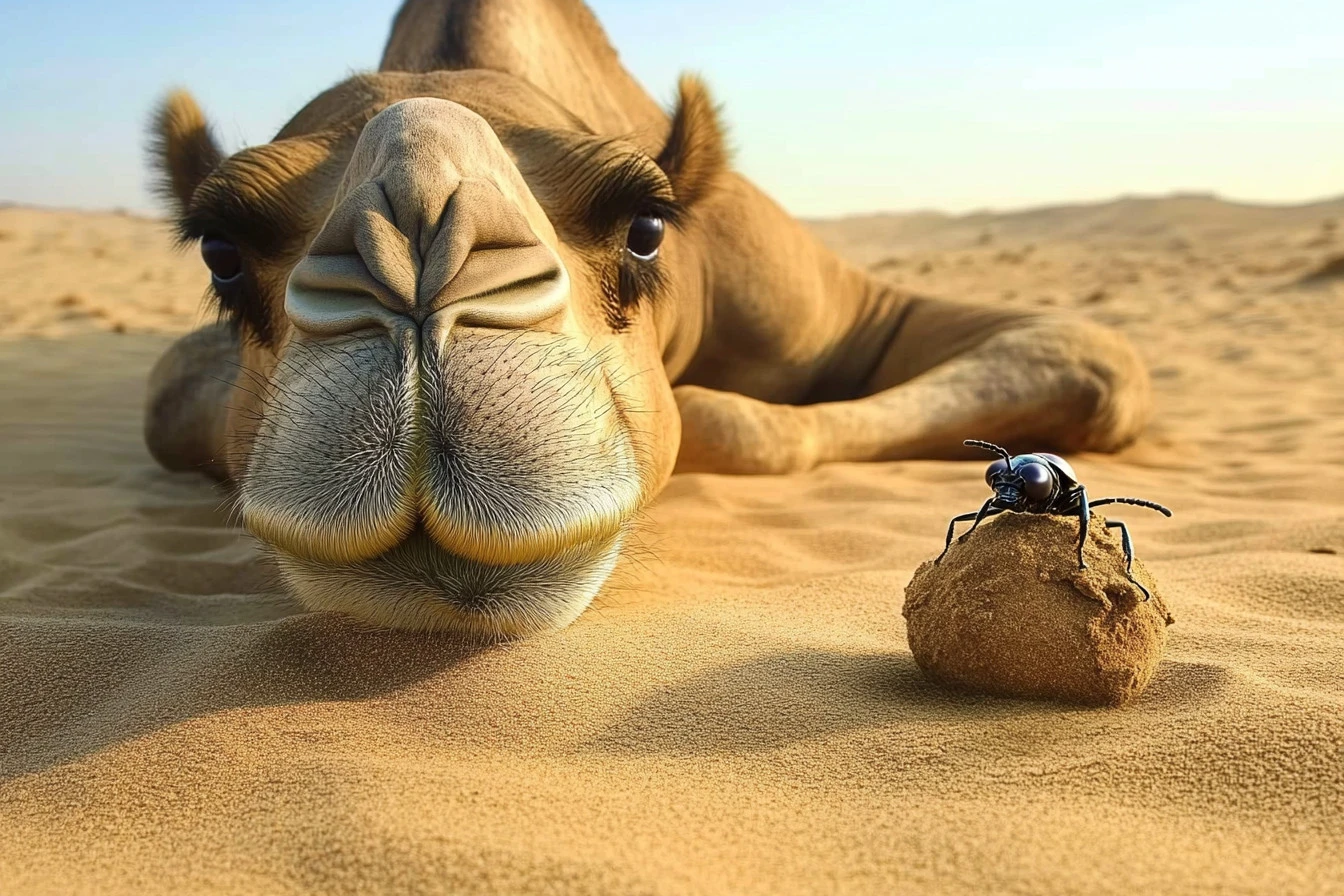 how does a camel survive in the desert​
