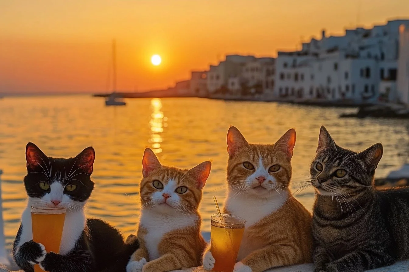 cats drinking a lot of water​