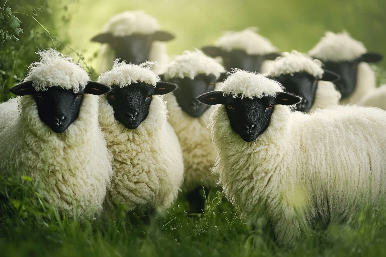 blacknose sheep of valais​