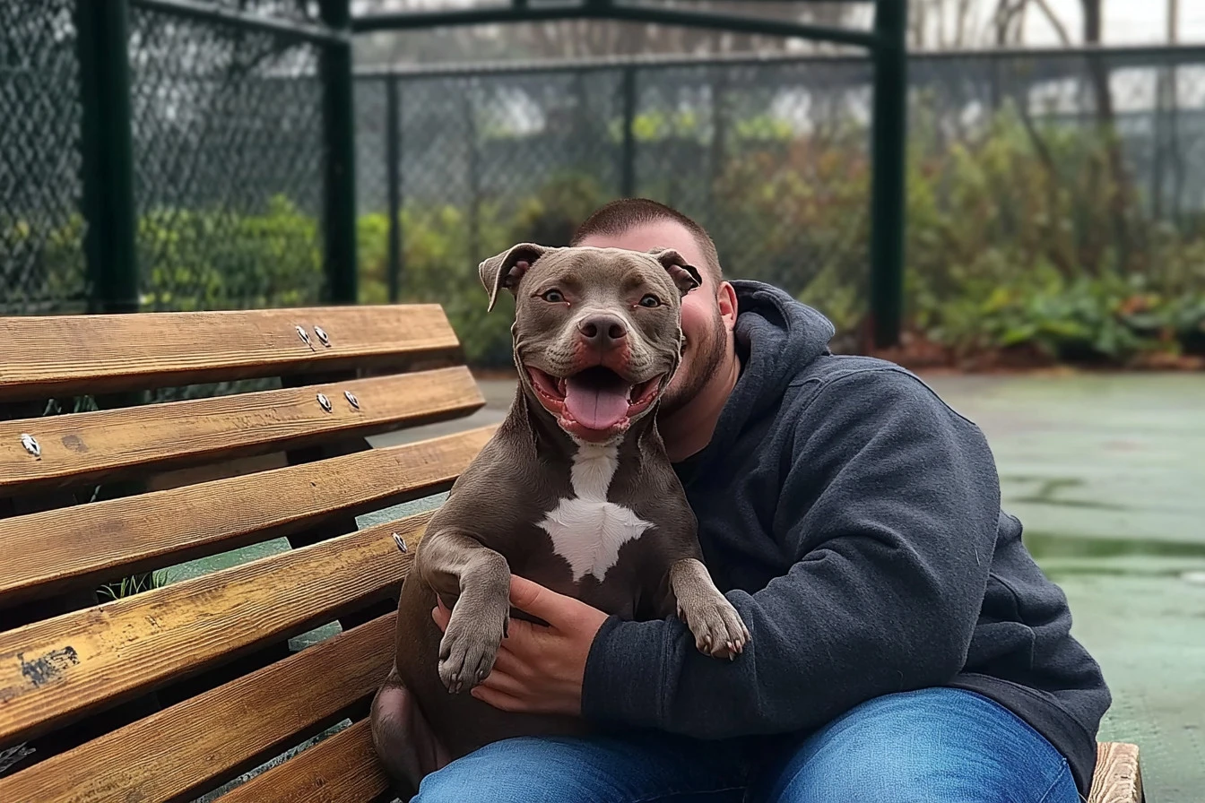 grey pitbull​