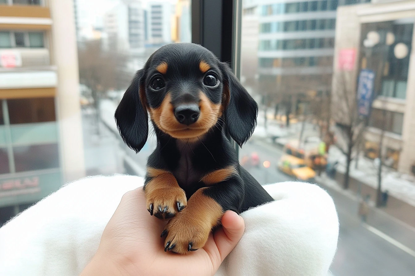miniature dapple dachshund