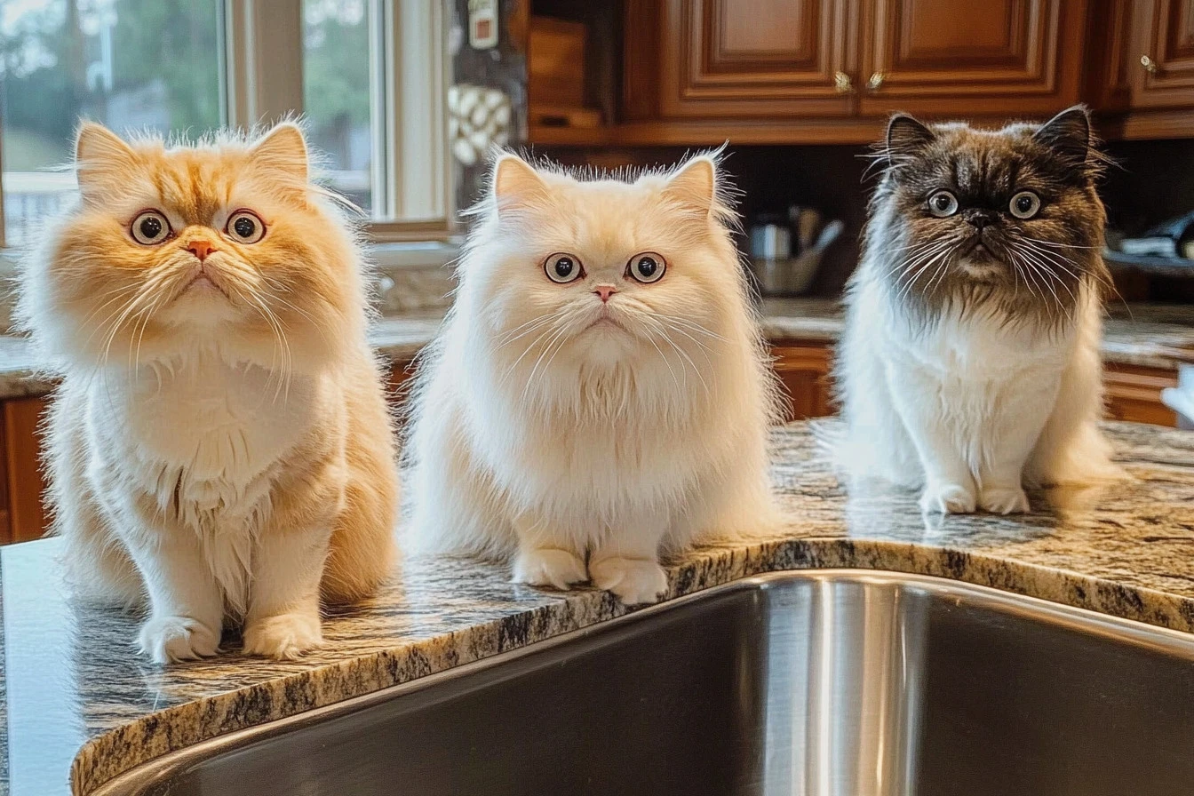 grey persian cat​