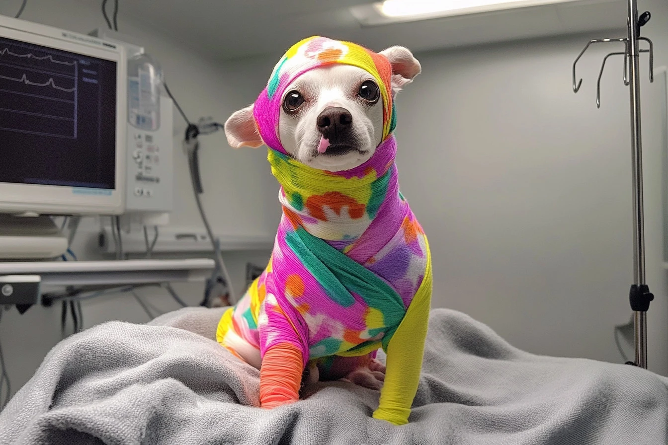 dog on fire​