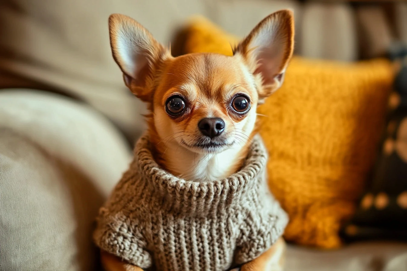 chihuahua obsessed with owner​