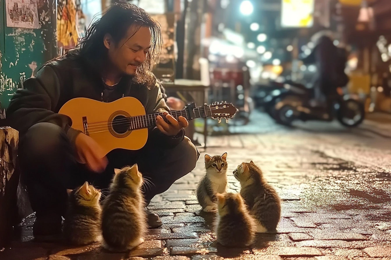 four little kittens​