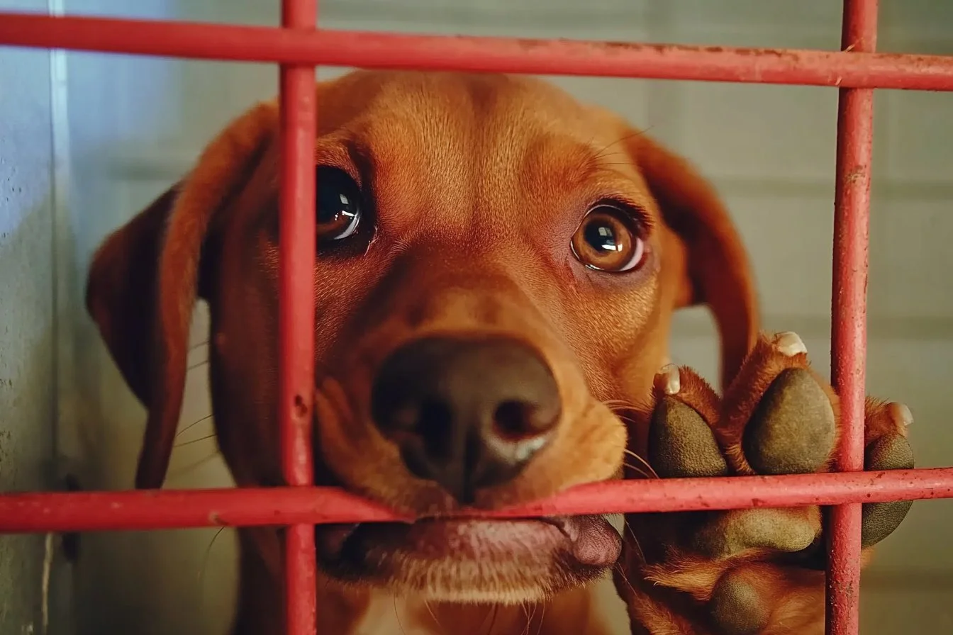 puppy with sad eyes​