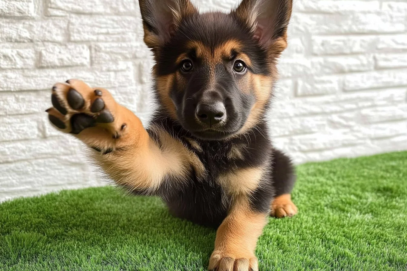 i love my german shepherd dog​