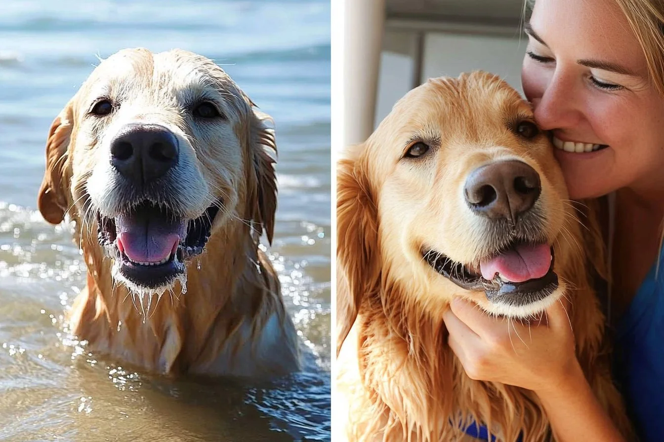 small golden retriever dog​