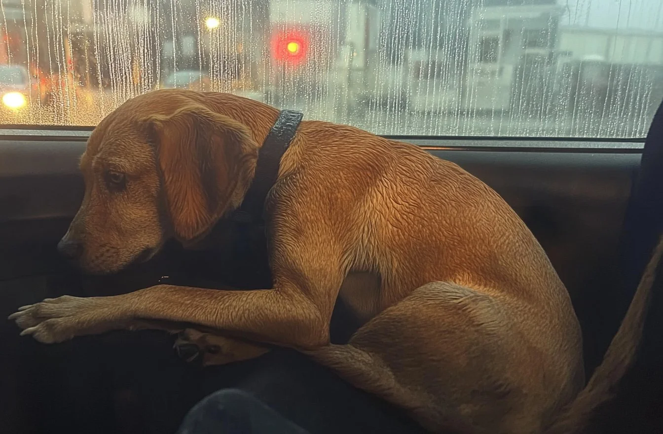 scared dog pic​
